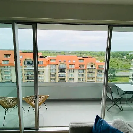 Open uitzicht, zuidterras en privé garage - Stijlvol appartement in Nieuwpoort Bad vlak bij zee Nieuwpoort